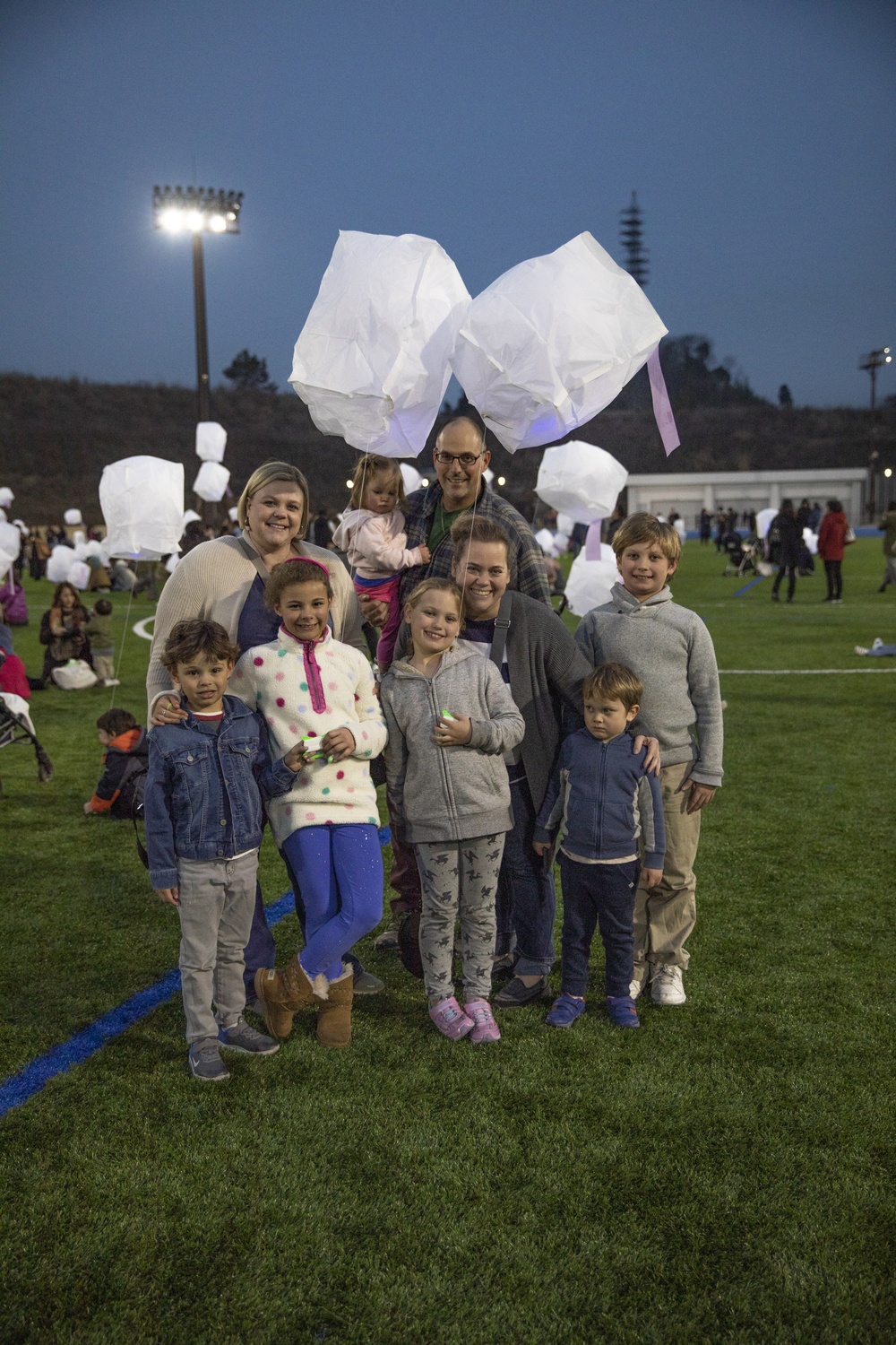 US service members volunteer in lantern festival