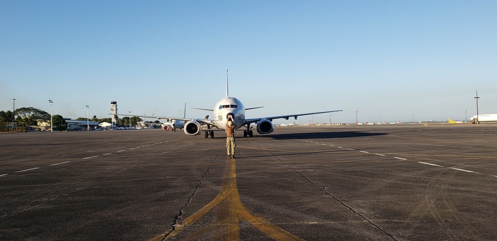 PARKED P-8A AIRCRAFT