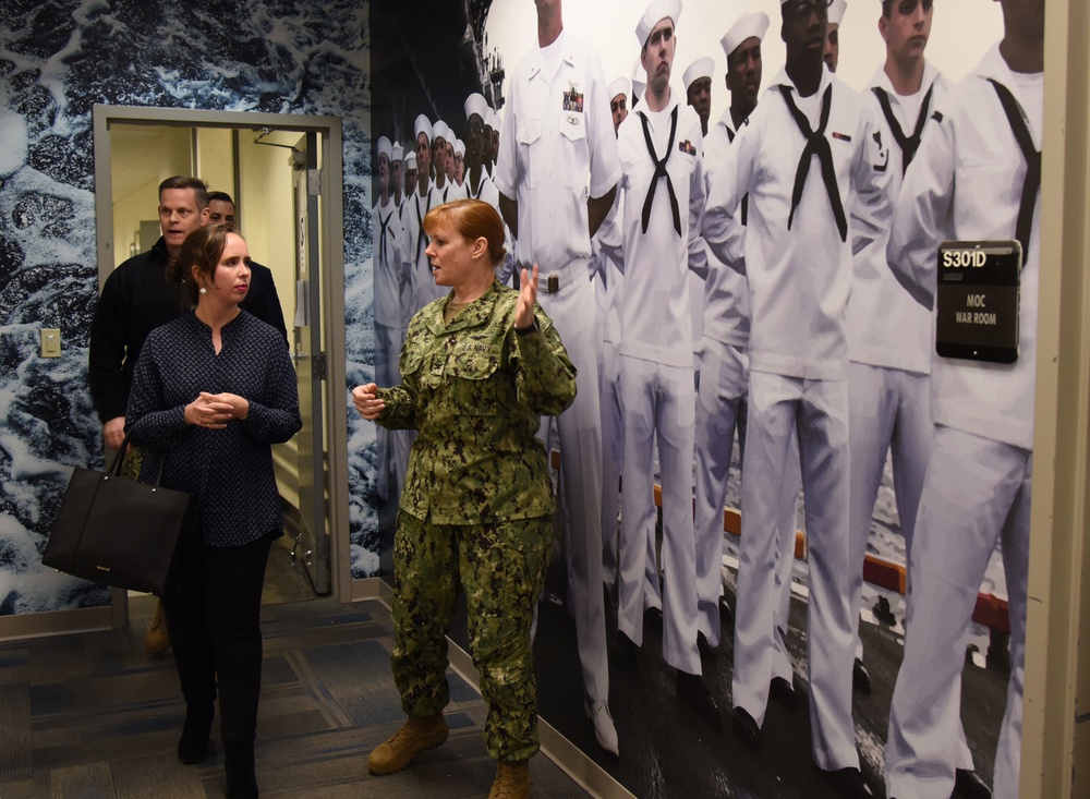 Senate Aide Visit to Navy Personnel Command