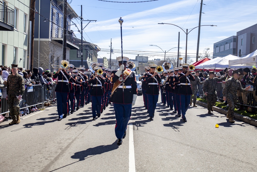 Marines Celebrate Mardi Gras