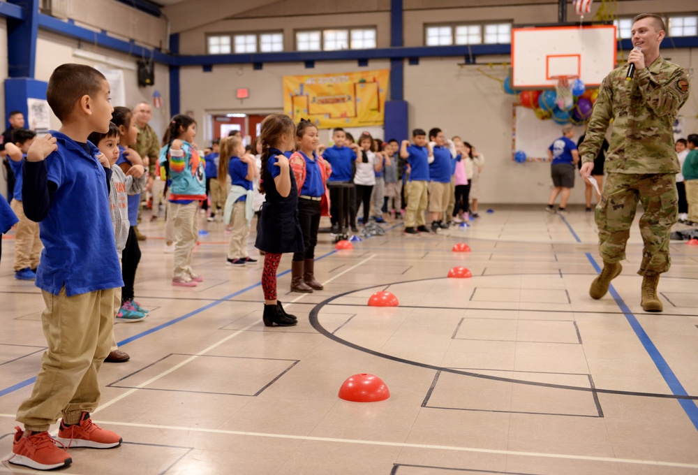 Airmen speak at SA schools during annual healthy living event