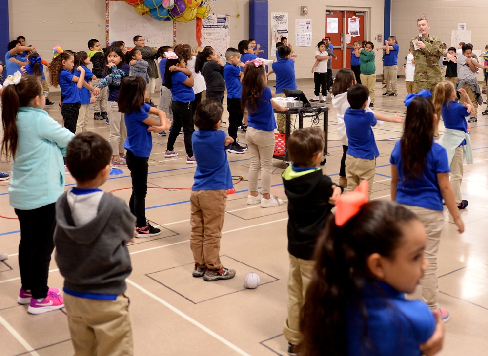 Airmen speak at SA schools during annual healthy living event