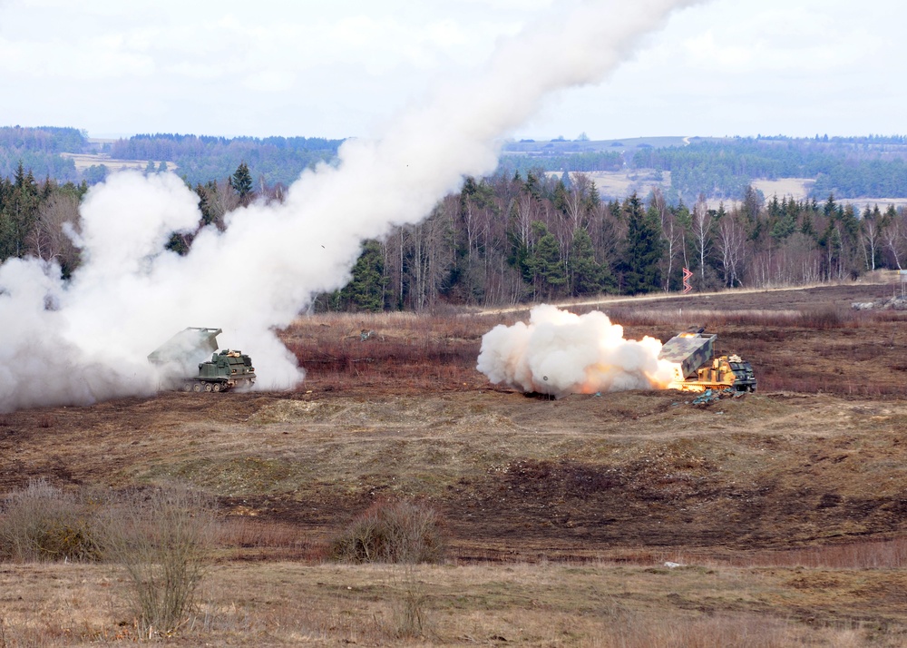 SDARNG Fire MLRS During DF19