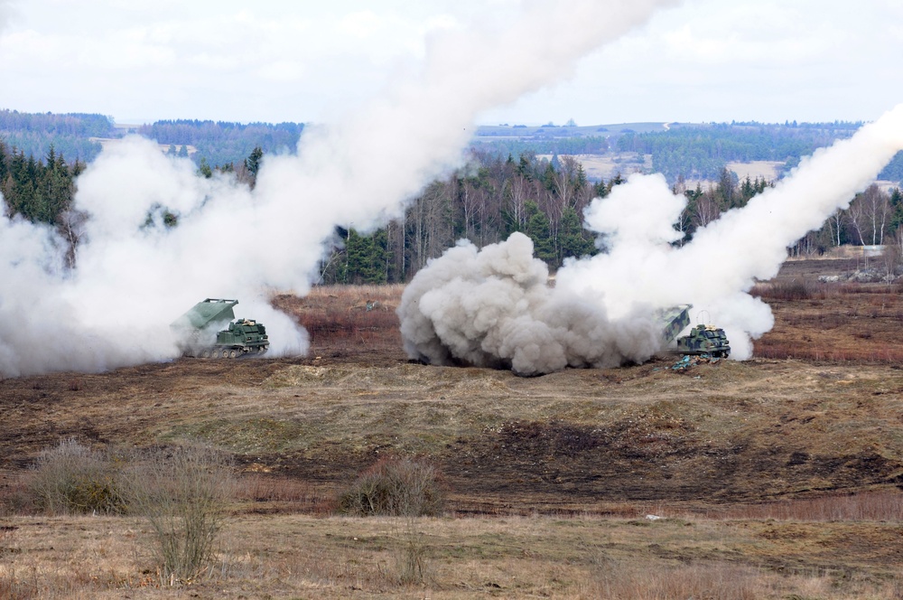 SDARNG Fire MLRS During DF19