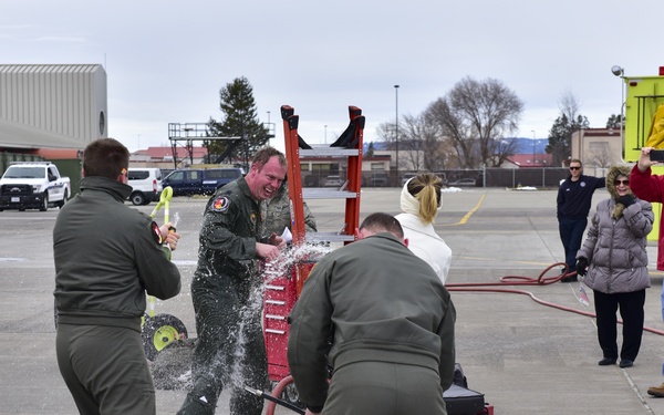 Lt. Col. Eric Haas fini flight