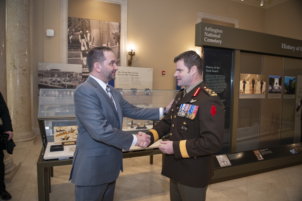 Commander of Canadian Joint Operations Command Lt. Gen. M.N. (Mike) Rouleau Participates in a Public Wreath-Laying Ceremony at the Tomb of the Unknown Soldier