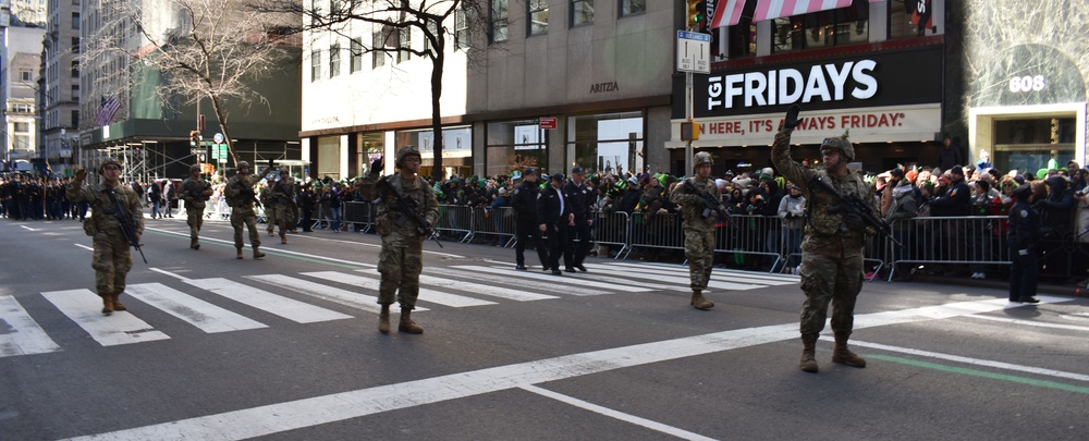 69th Infantry marches in St. Patrick's Day Parade