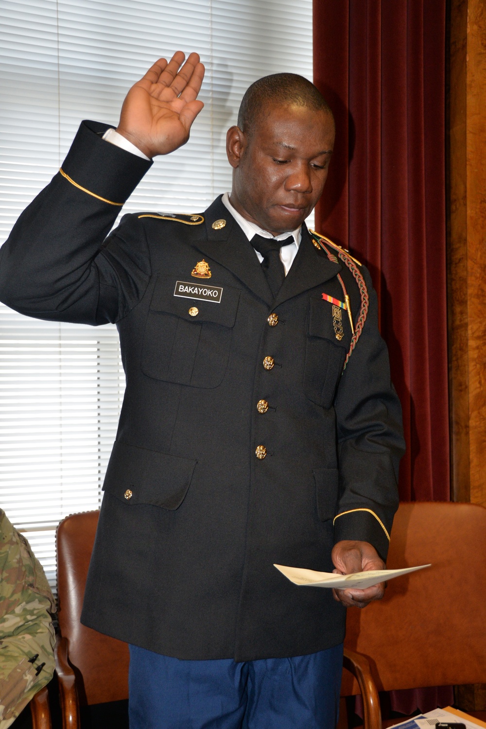 New York Army National Guard Soldiers become American Citizens.