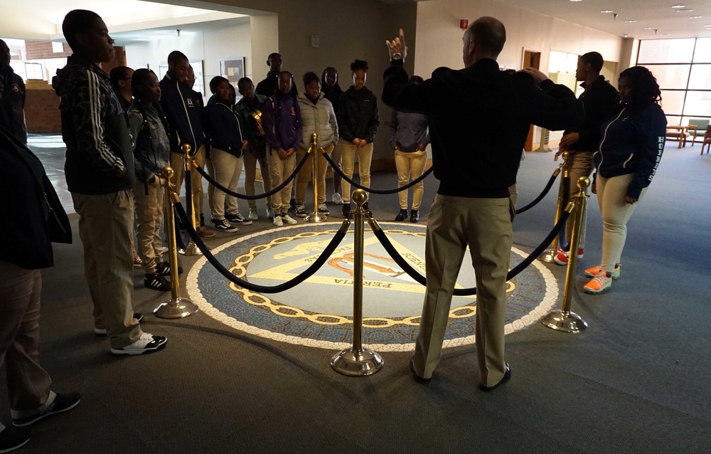 CA Johnson High School AFJROTC Visits NSB Kings Bay