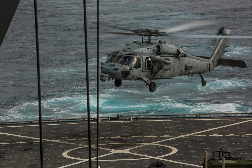 USS Harpers Ferry Flight Operations