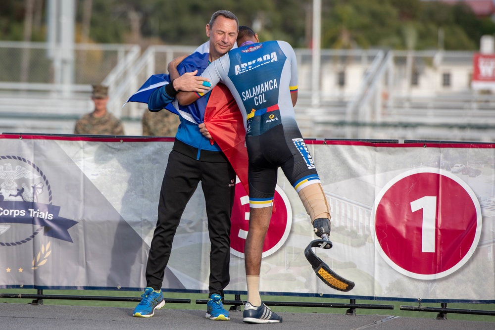 2019 Marine Corps Trials track competition medaling