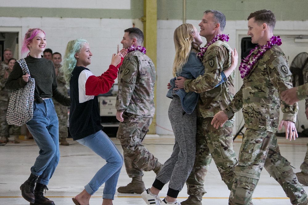 25th Infantry Division Soldiers return from Middle East deployment