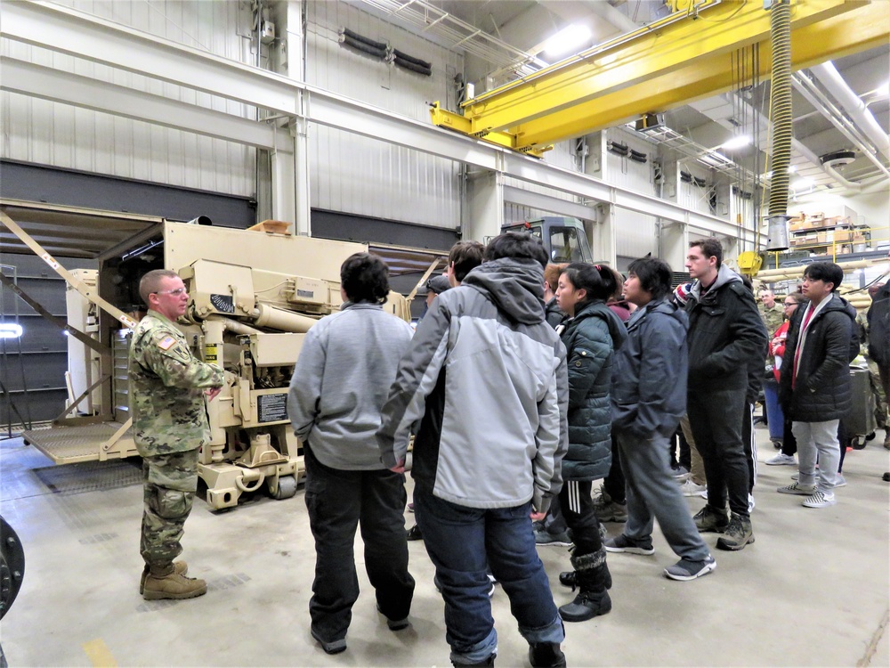 Holmen High School students visit Fort McCoy