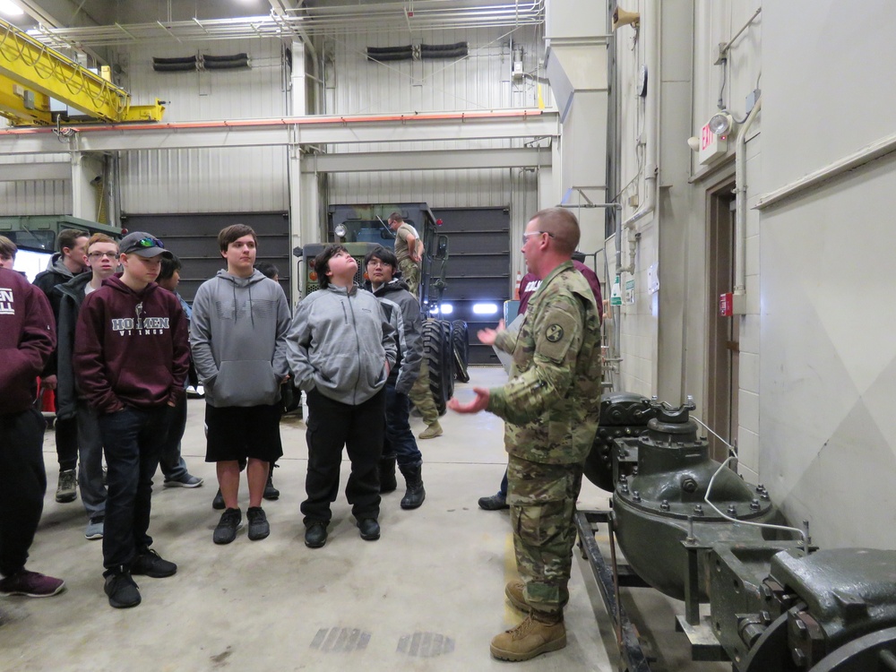 Holmen High School students visit Fort McCoy