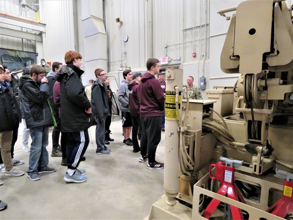 Holmen High School students visit Fort McCoy