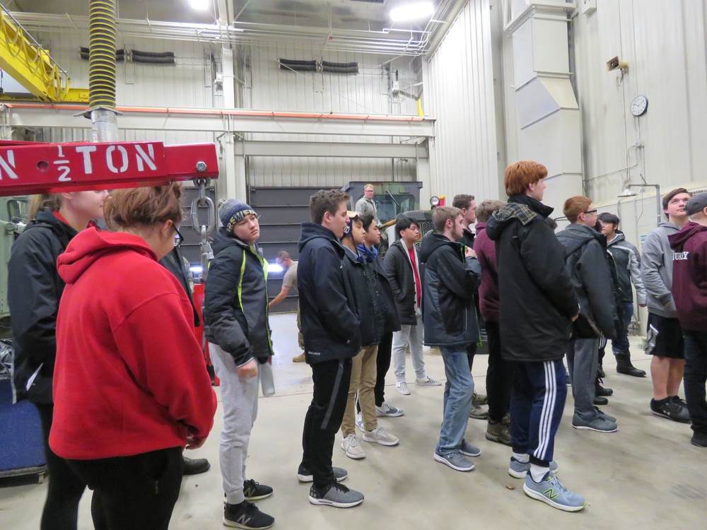 Holmen High School students visit Fort McCoy