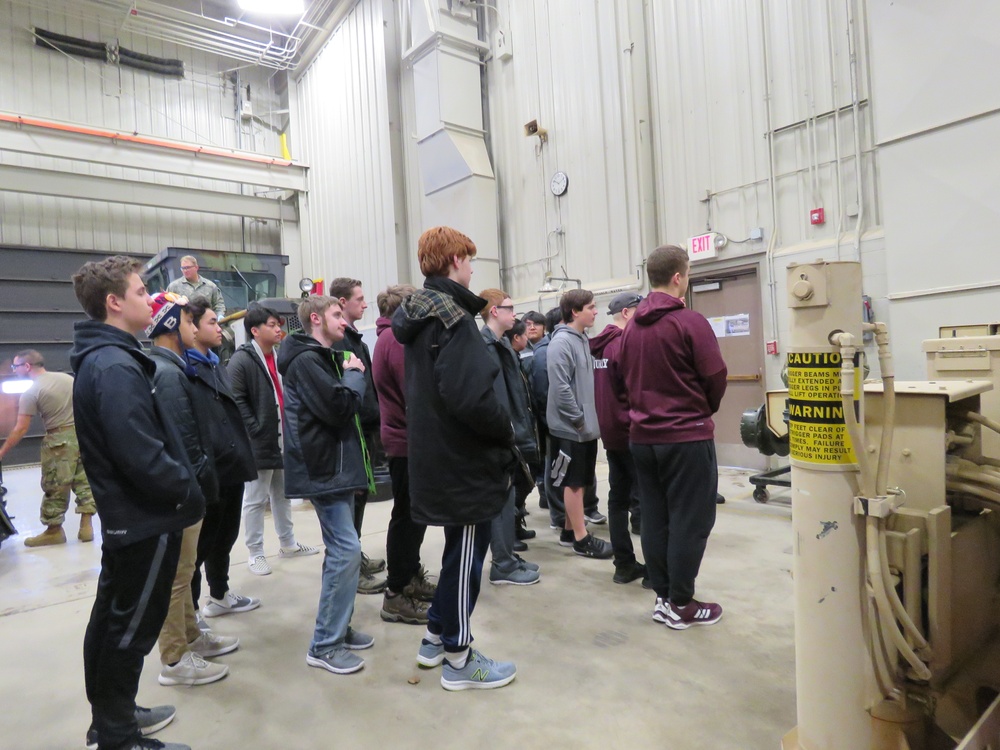 Holmen High School students visit Fort McCoy