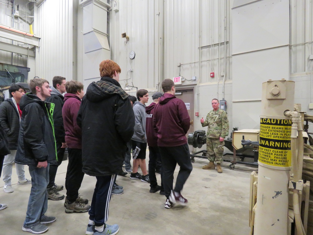 Holmen High School students visit Fort McCoy