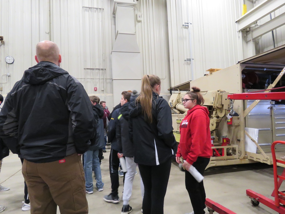 Holmen High School students visit Fort McCoy