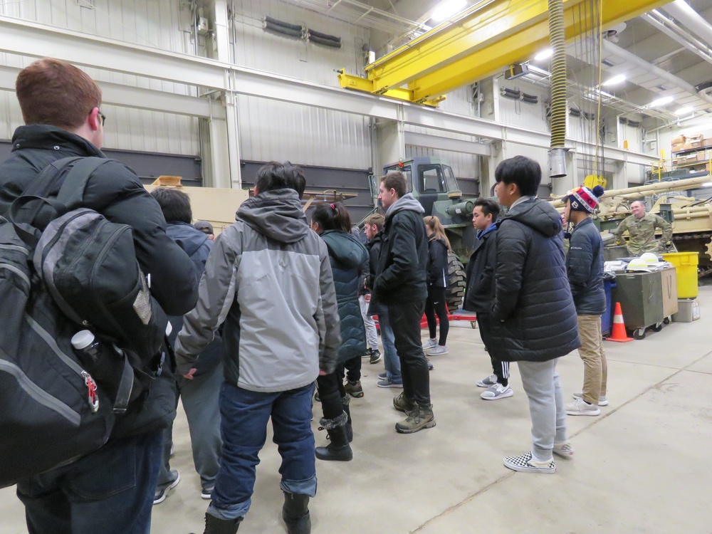 Holmen High School students visit Fort McCoy