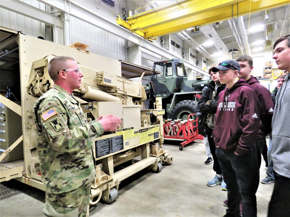 Holmen High School students visit Fort McCoy