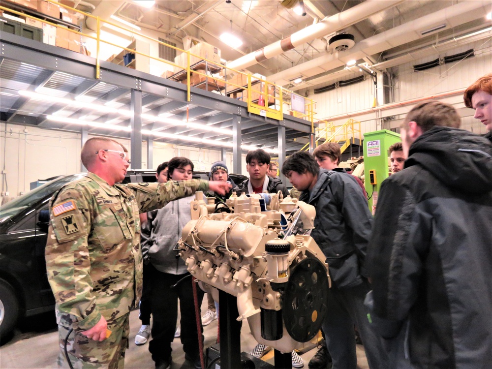 Holmen High School students visit Fort McCoy