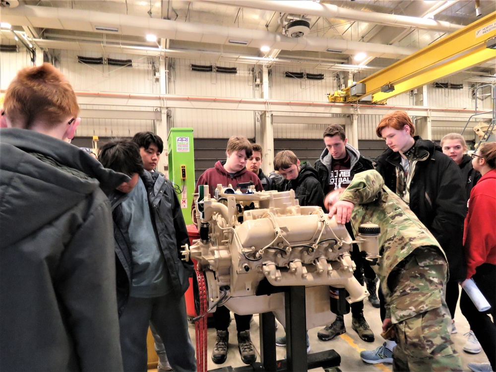 Holmen High School students visit Fort McCoy