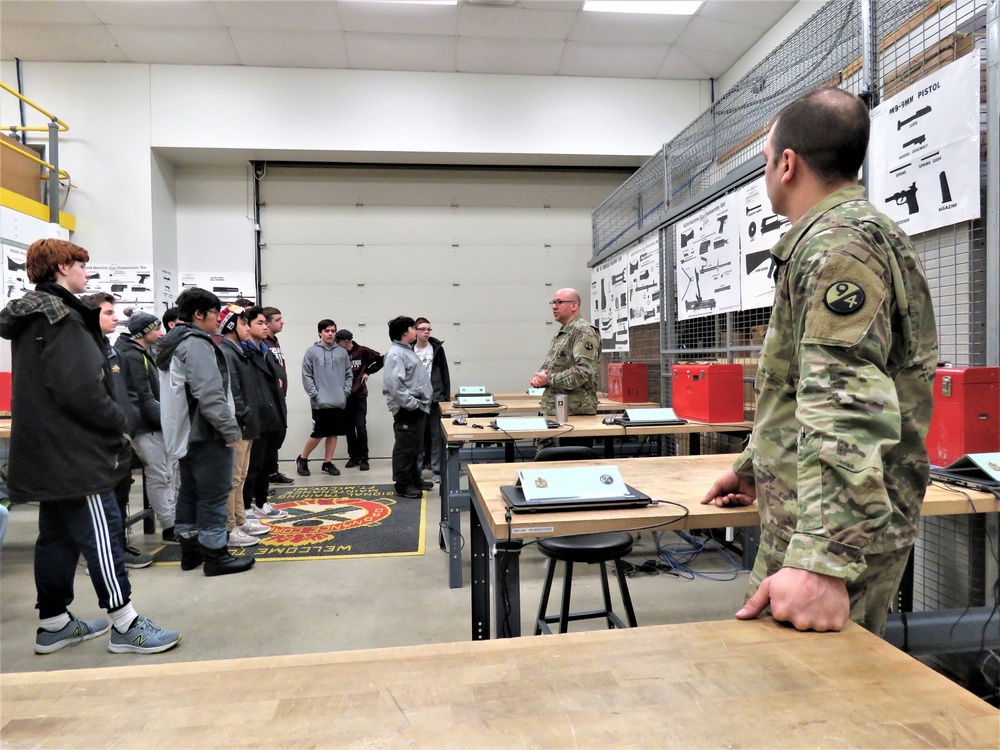 Holmen High School students visit Fort McCoy