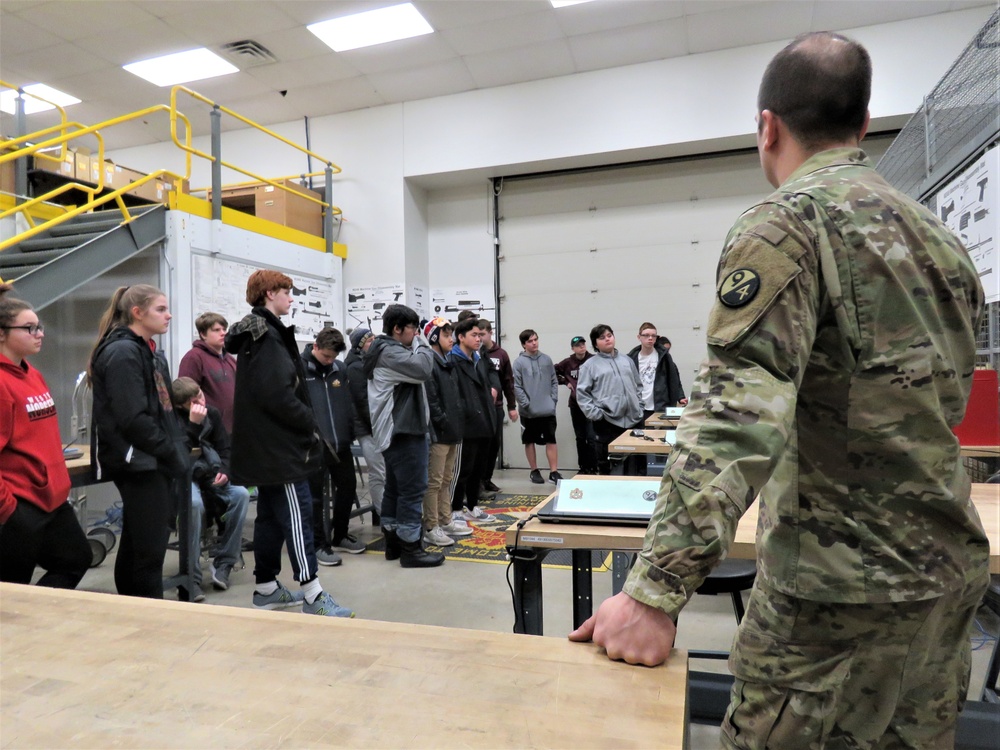 Holmen High School students visit Fort McCoy