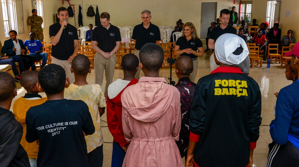 USAFE Band connects with Gisimba Memorial Centre