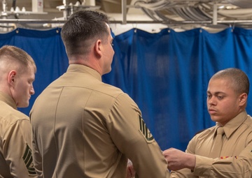Corporals Course Class 75-19 Graduation, USS Arlington