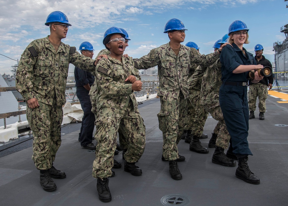 Flight Deck Fire Fighting Training