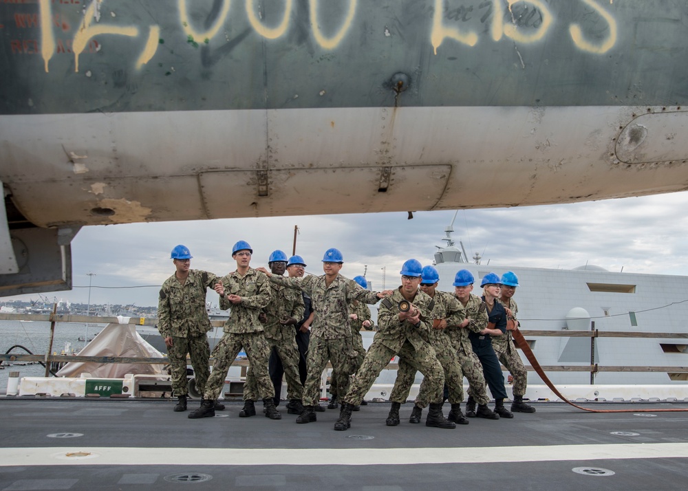 Flight Deck Fire Fighting Training