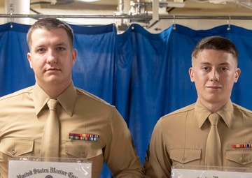 Corporals Course Class 75-19 Graduation, USS Arlington