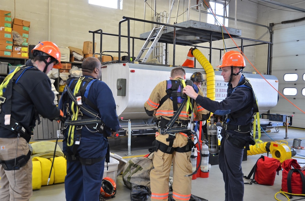 Firefighters Complete Technical Rescue/Confined Space Training