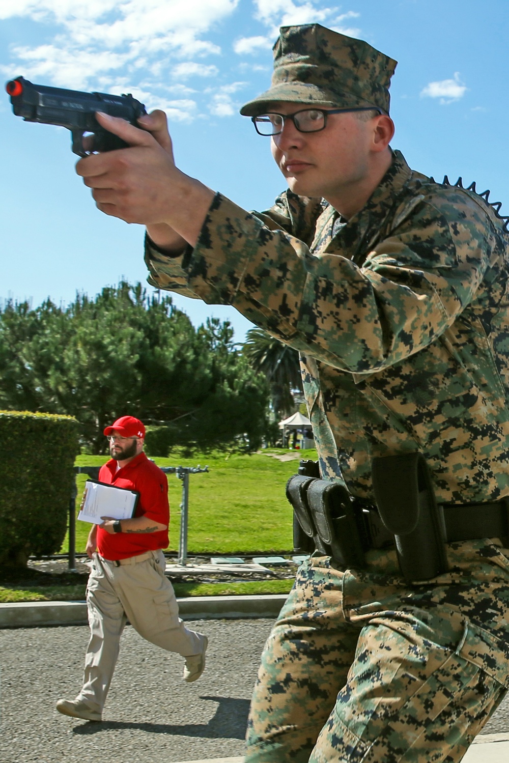 Be Prepared: Marine and Civilian Police Officers Participate in Active Shooter Drill