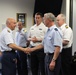 Coast Guard members receive the Humanitarian Service Medal