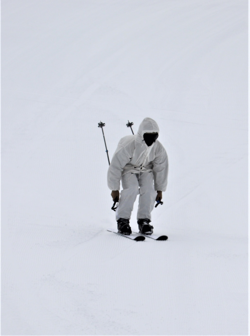 Students for Cold-Weather Operations Course Class 19-05 complete skiing familiarization at Fort McCoy