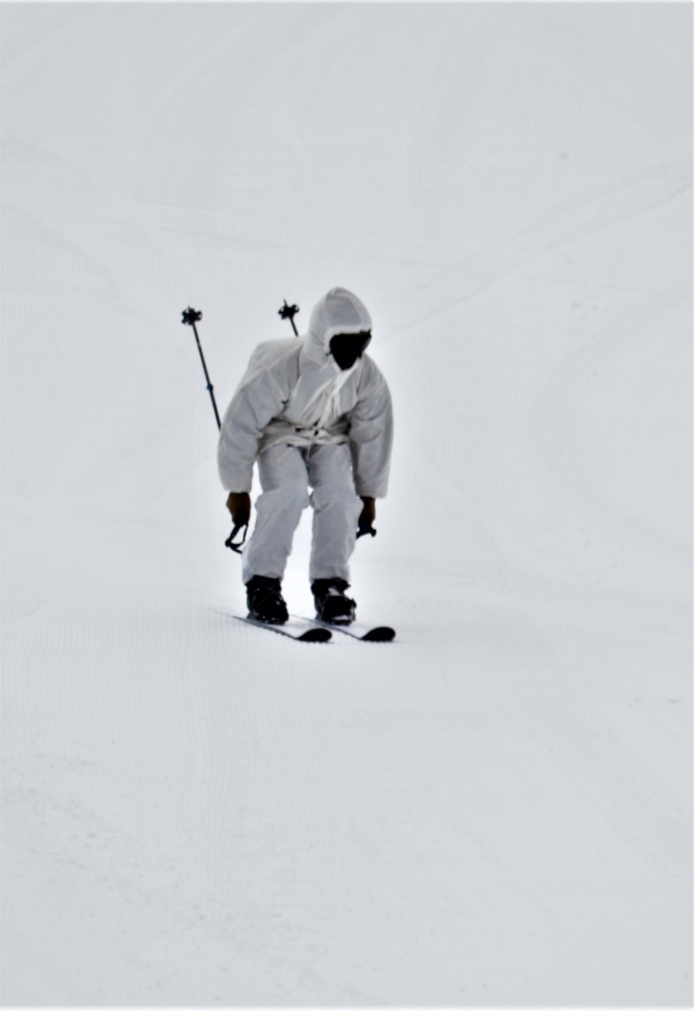 Students for Cold-Weather Operations Course Class 19-05 complete skiing familiarization at Fort McCoy