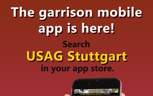 USAG Stuttgart Mobile App Launch Poster