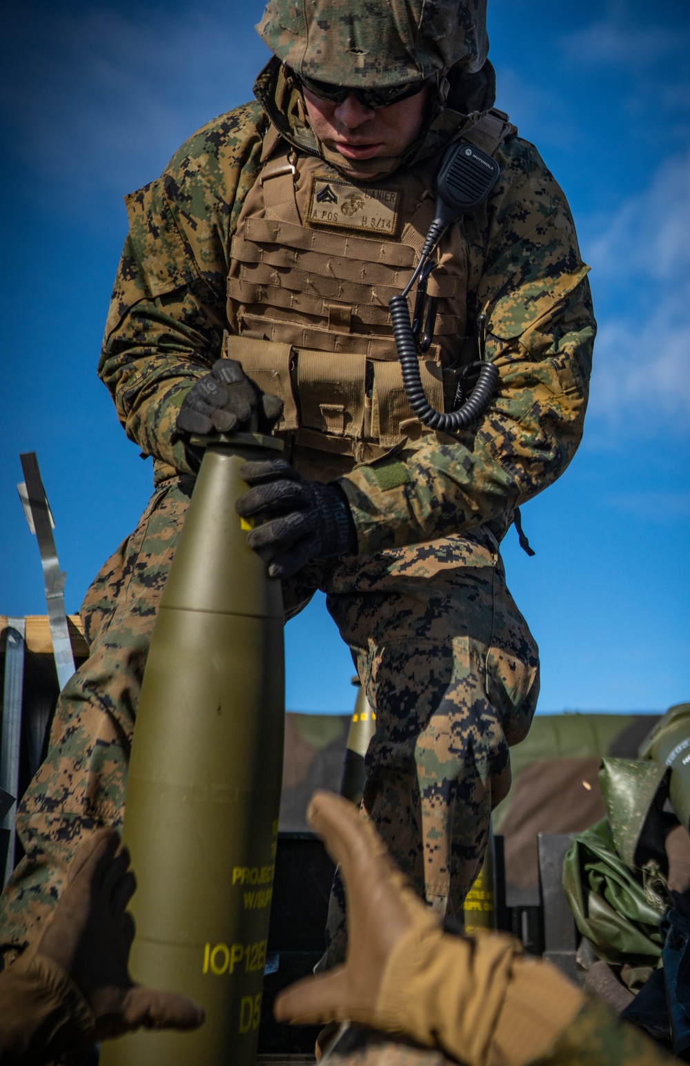 3rd Battalion, 14th Marines Fire M777 Howitzers During Exercise Dynamic Front 19