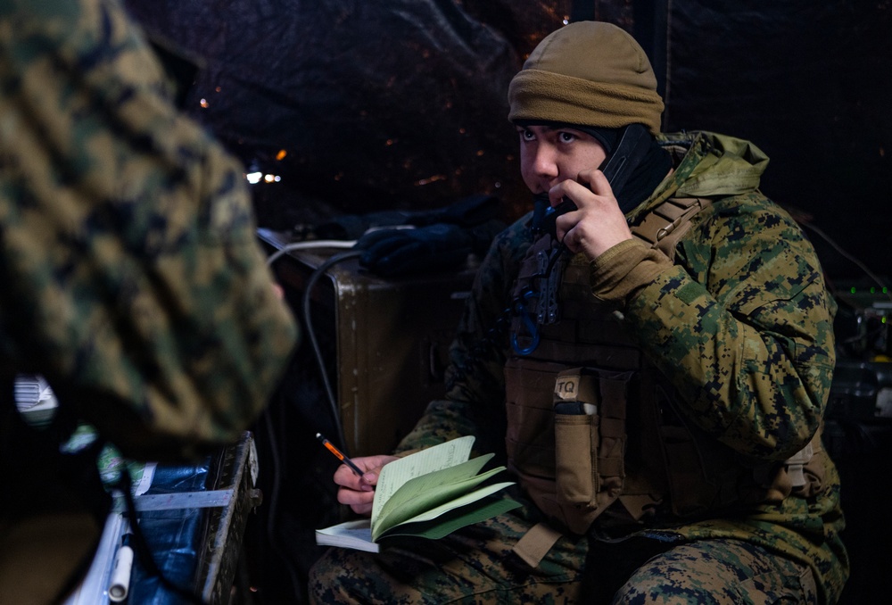 3rd Battalion, 14th Marines Fire M777 Howitzers During Exercise Dynamic Front 19