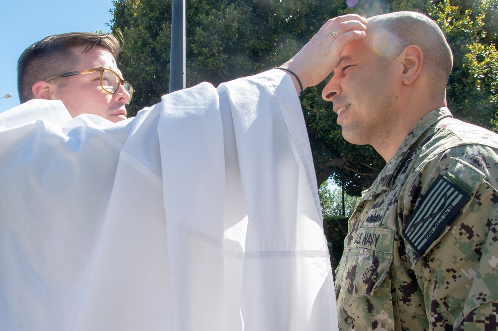 NSA Souda Bay Chaplain Holds Ash Wednesday Ceremony