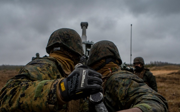 Marines Fire M777 Howitzers in Latvia During Exercise Dynamic Front 19