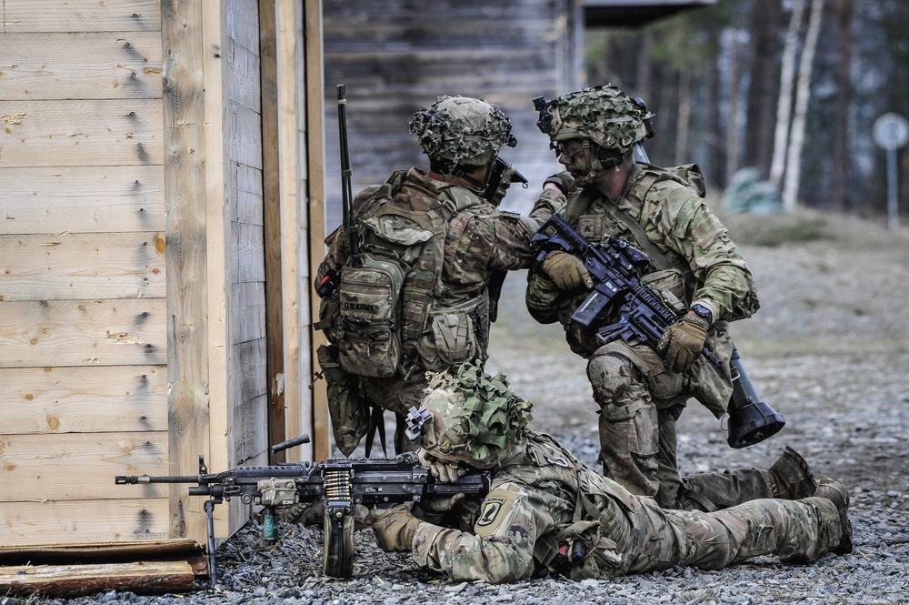 Infantrymen plan for action