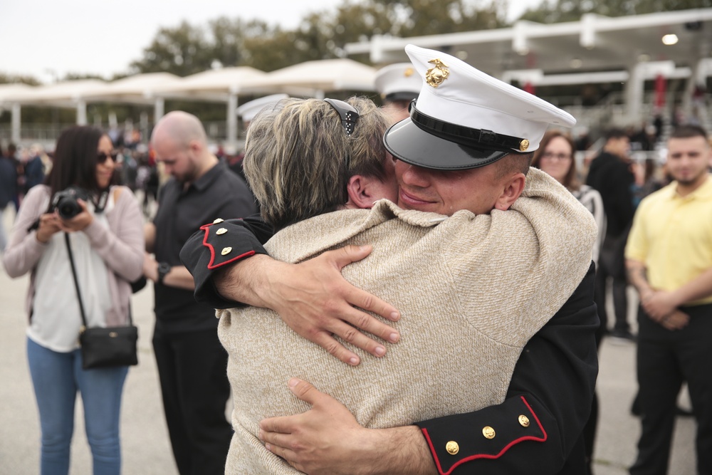 Cancer survivor graduates Marine Corps recruit training
