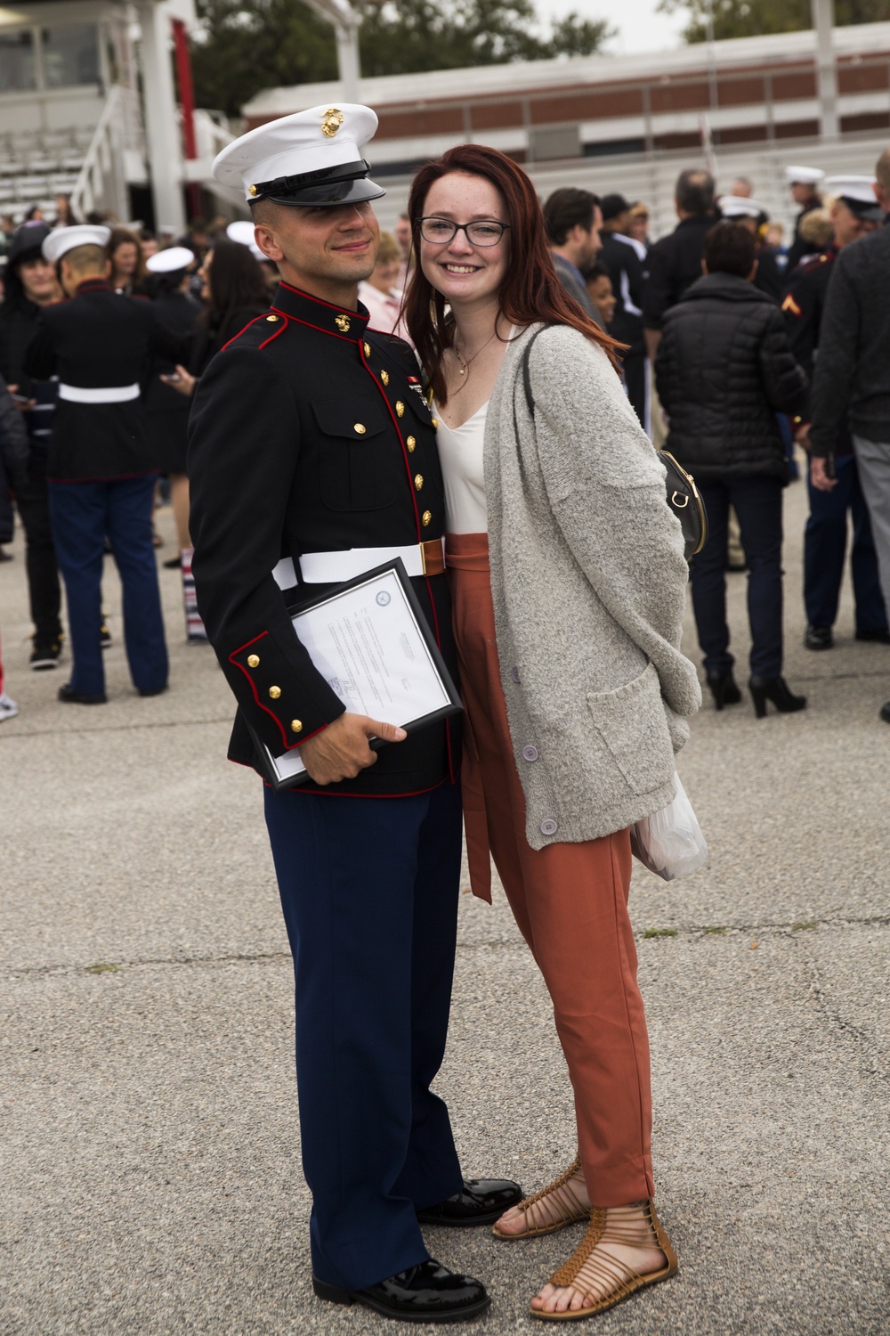 Cancer survivor graduates Marine Corps recruit training