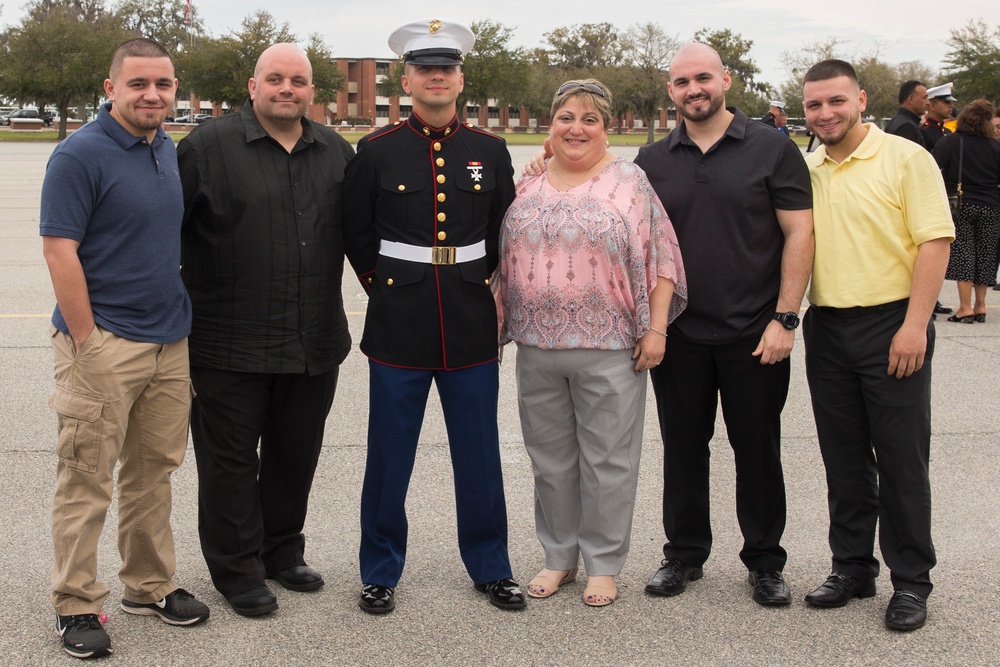 Cancer survivor graduates Marine Corps recruit training