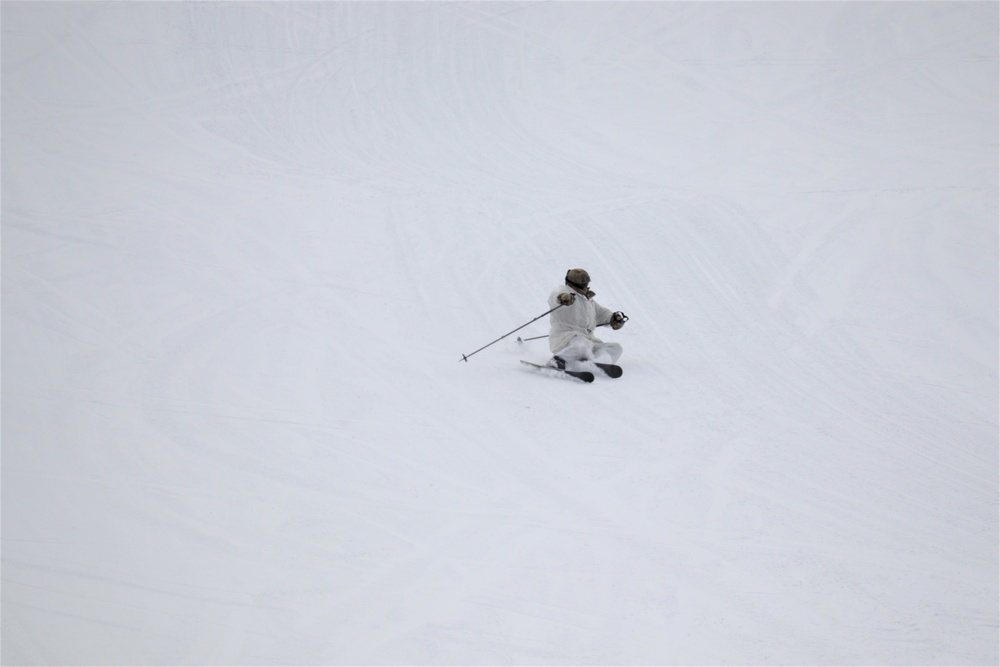 Students for Cold-Weather Operations Course Class 19-05 complete skiing familiarization at Fort McCoy