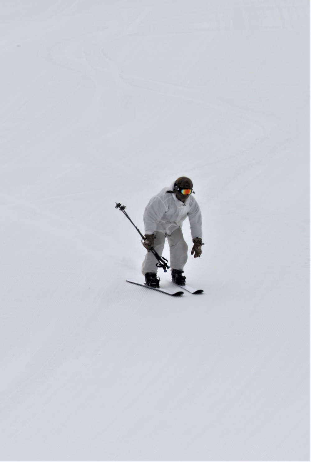 Students for Cold-Weather Operations Course Class 19-05 complete skiing familiarization at Fort McCoy